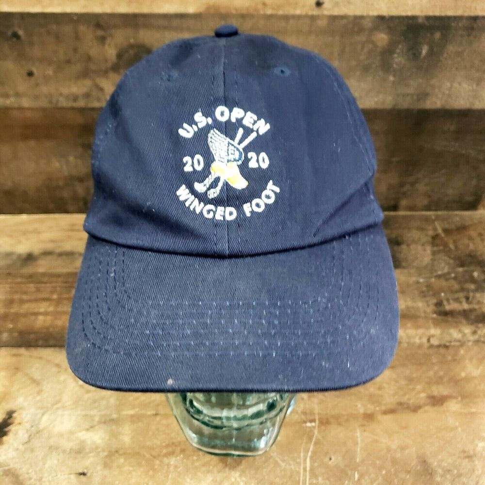 2020 US OPEN Winged Foot Golf Hat Cap USGA Member Adjustable Navy Blue, Sports